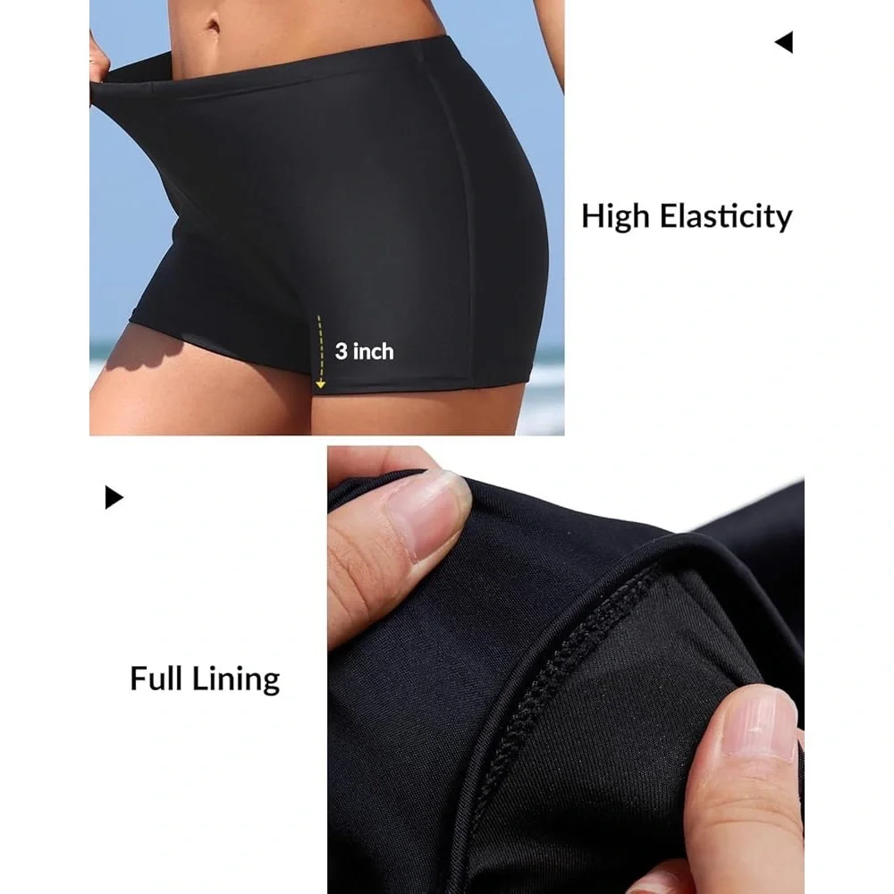 🍓$5 Pick!🍓 Yonique Black Women's Swim Shorts